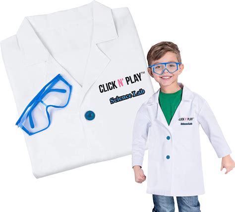 Click N Play Science Lab Role Play Dress Up Set White