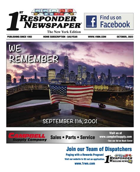 1st Responder News New York October Edition By Belsito Communications