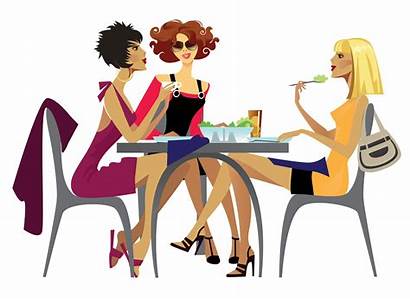 Lunch Clipart Date Dinner Drama Girlfriends Cafe