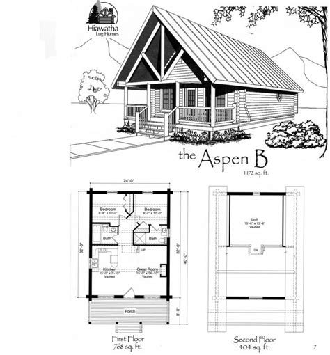 The Aspen B Log Home Kit By Hiawatha Log Homes Munising Mi 2