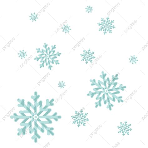 Floating Material Hd Transparent Flat Style Snowflake Floating