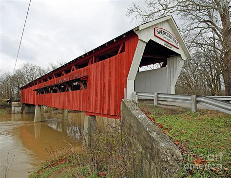 Spencerville Covered Bridge Indiana Photograph By Steve Gass Fine