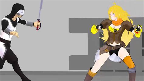 Yang Fights The White Fang Fanimation Youtube