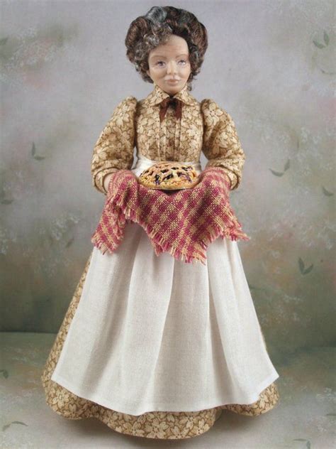 112th Dollhouse Miniature Victorian Edwardian Woman Doll By Terri