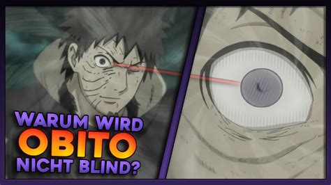 Der Grund Warum Obito Nicht Blind Geworden Ist Naruto Boruto
