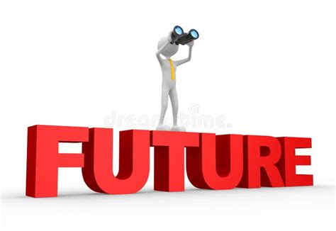 Binocular And Word Future Stock Illustration Illustration Of Apply