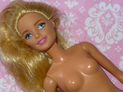 Mattel Barbie Fashionistas Blonde Hair Bent Arm Nude Naked For Ooak Or
