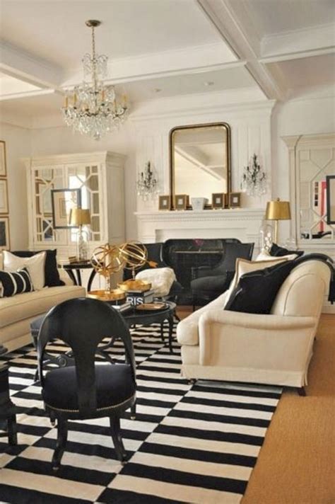 23 Best And Wonderful Black White And Gold Living Room Design Ideas 21