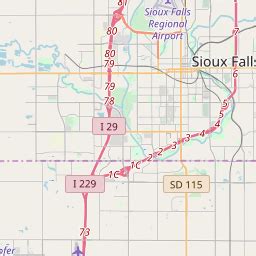 Map Of Sioux Falls Sd