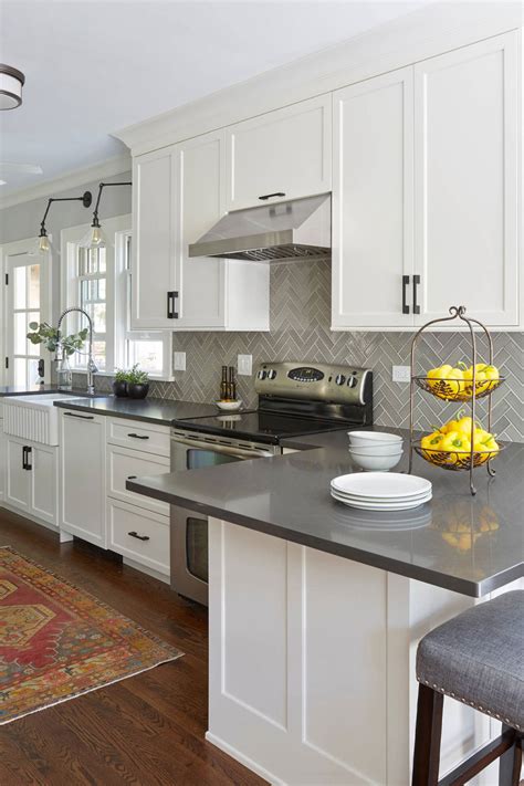 30 White Kitchen Cabinets With Grey Countertops