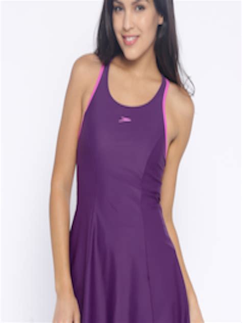 Buy Speedo Purple Swimwear 802878p331 Swimwear For Women 1344705 Myntra