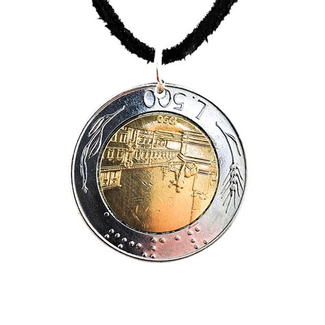 Italian Coin Necklace Pendant Mens Necklace Womens Etsy