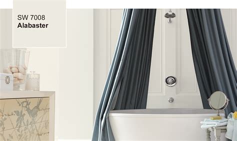 It's the color joanna gaines take your paintable caulk and fill in all the nail holes so they are flush with the wall. SW 7008 Alabaster - 2016 Color of the Year - Sherwin-Williams