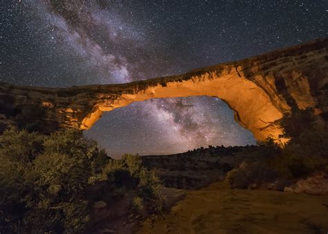 Natural Bridges National Monument After Midnight Landscapes