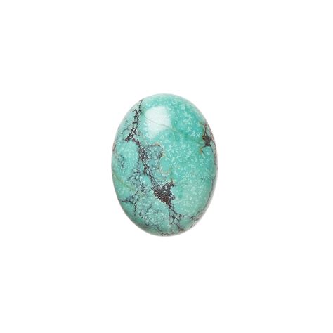 Cabochon Turquoise Dyed Stabilized 16x12mm Calibrated Oval B