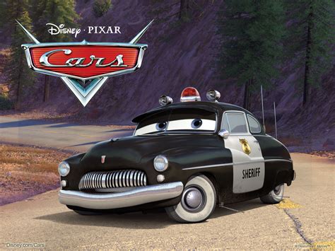🔥 Free Download The Sheriff Police Car From Pixars Cars Movie Wallpaper