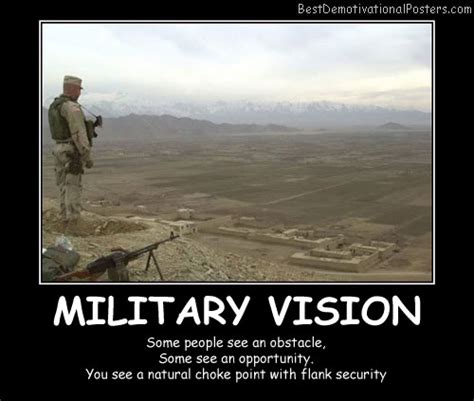 Military Vision Demotivational Poster