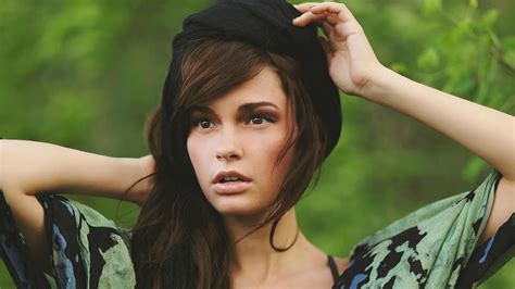 Casey Carlson Brunette Women Face Brown Eyes Women Outdoors Model