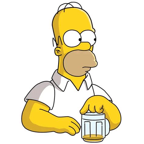 Homer Simpson Beer Is Gone Sticker Mania