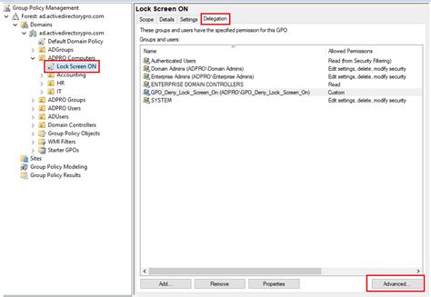 Group Policy Lock Screen Configuration Active Directory Pro
