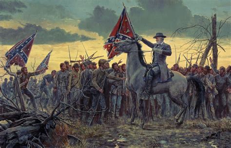 Mort Kunstler The Last Rally Civil War Artwork Civil War Art War Art