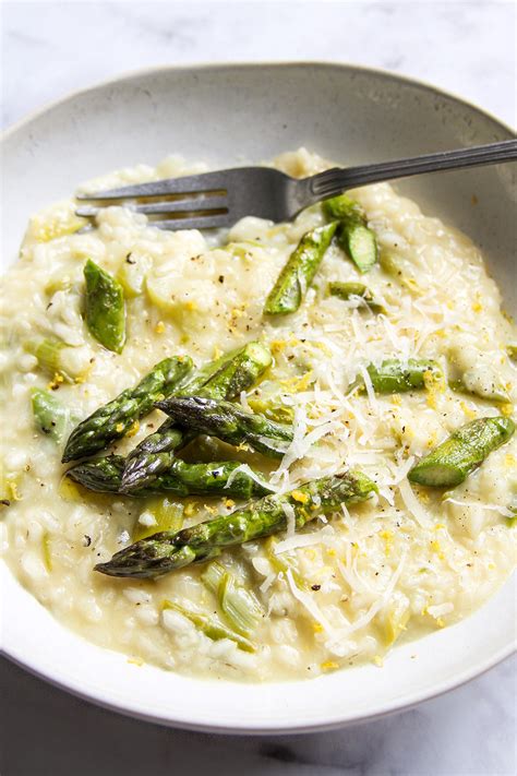 Creamy Asparagus Risotto With One Pot Version Little Vienna