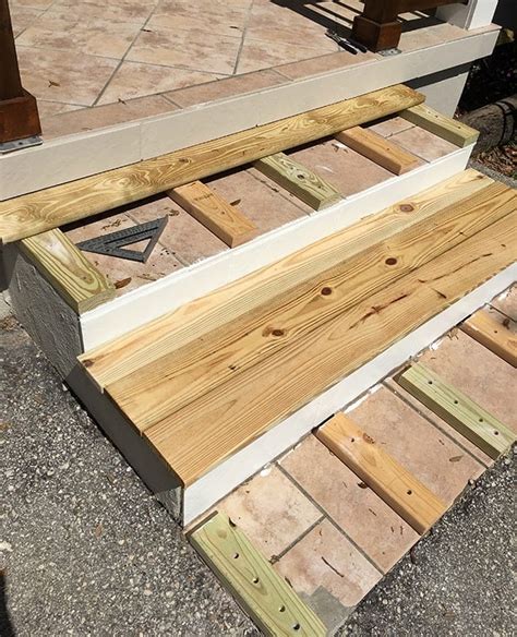 Simple Diy Wood Porch Steps Makeover Jenna Sue Design