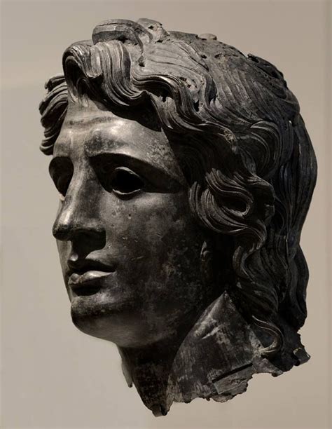 Head Of Alexander The Great Bronze Greek Or Roman Late Hellenistic
