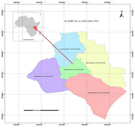 Jinja district is a district in eastern uganda. Map of Africa showing Uganda and Kampala district administrative... | Download Scientific Diagram