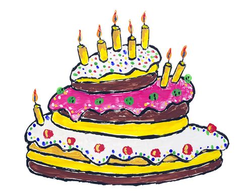 Birthday Cake Drawing Birthday Cake Drawing Cartoon At Getdrawings