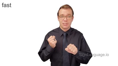 Fast In Asl Example 3 American Sign Language