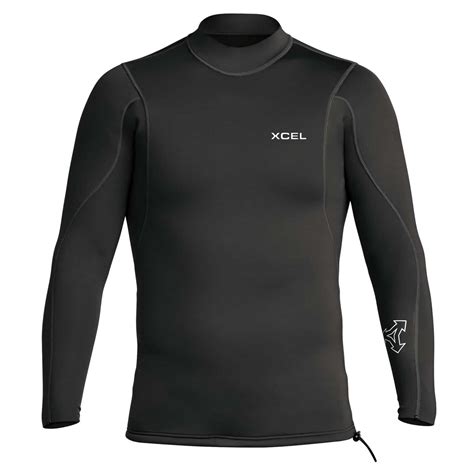 21mm Long Sleeve Wetsuit Top Black Xcel Wetsuits Europe