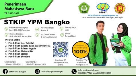 Penerimaan Mahasiswa Baru (PMB) 2021/2022 – STKIP YPM Bangko