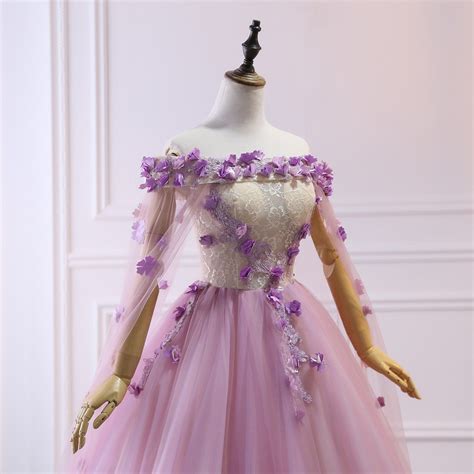 Custom Women Light Purple Prom Dress Ball Gown Long Etsy Light