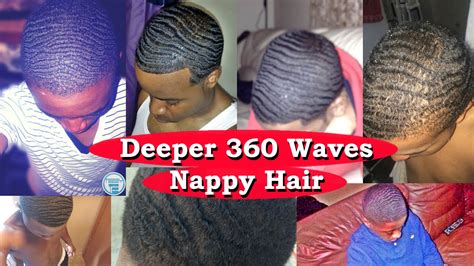 How To Get Deeper Bigger 360 Waves For Nappy Hair Youtube
