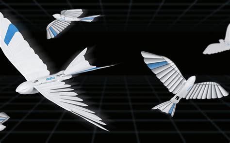 Festos Latest Biomimetic Robots Are A Flying Feathered Bird And Ball