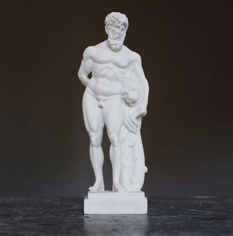 Hercules Statue Greek Mythology Art Nude Male Statue Full Etsy Ireland