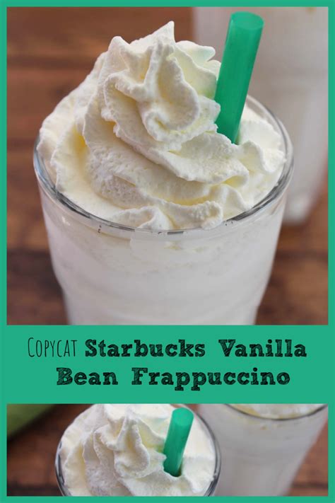 Vanilla Bean Frappuccino Copycat Starbucks Recipe