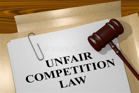 Unfair Competition Act Concept Stock Illustration Illustration Of