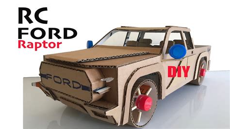 Rc Ford Raptor F 150 Diy How To Make Rc Car From Cardboard Youtube