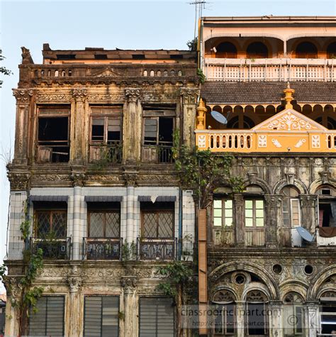 Photos Of Myanmar Old British Colonial Building In Yangon Myanmar