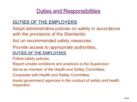 Coordinate training and development activities for employees. Human resources employee health and safety