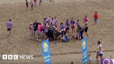 Wru Steps In Over Beach Rugby Wales Brawls In Swansea Bbc News
