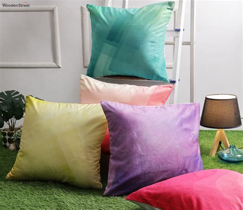 buy 3d printed cushion cover 16x16 inches set of 5 online in india at best price modern