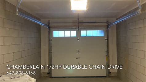 Chamberlain 1 2HP Chain Drive Garage Door Opener YouTube