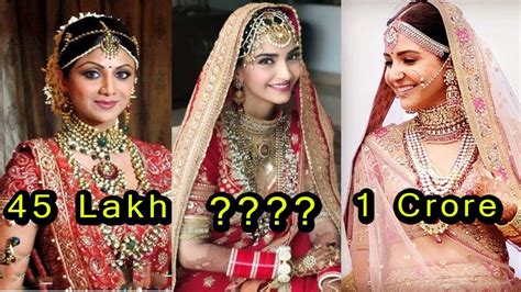 10 Most Expensive Wedding Dresses Of Bollywood Actress Shocking