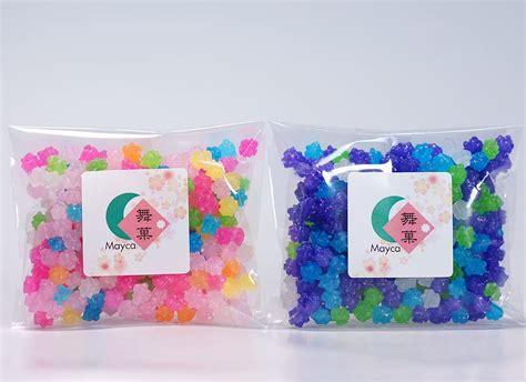 Mayca Assorted Konpeito Japanese Tiny Sugar Candy Crystal Type Rainbow