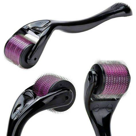 We should not use dermaroller or scalp roller every day. 540 Titanium Micro Needle Derma Roller Beard Hair ...
