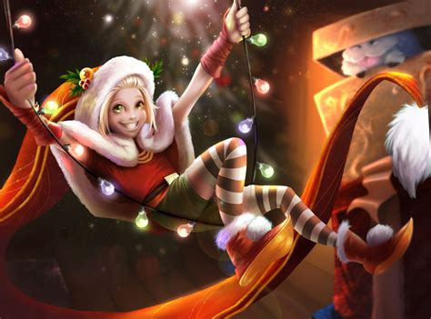 Christmas Zoe Wallpapers And Fan Arts League Of Legends Lol Stats