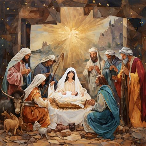 Christmas Nativity Scene Art Free Stock Photo Public Domain Pictures
